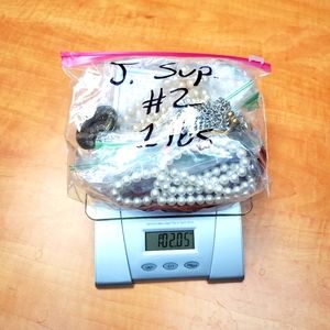 Jewelry supply lot #2 - 1lbs scrap vintage jewelry